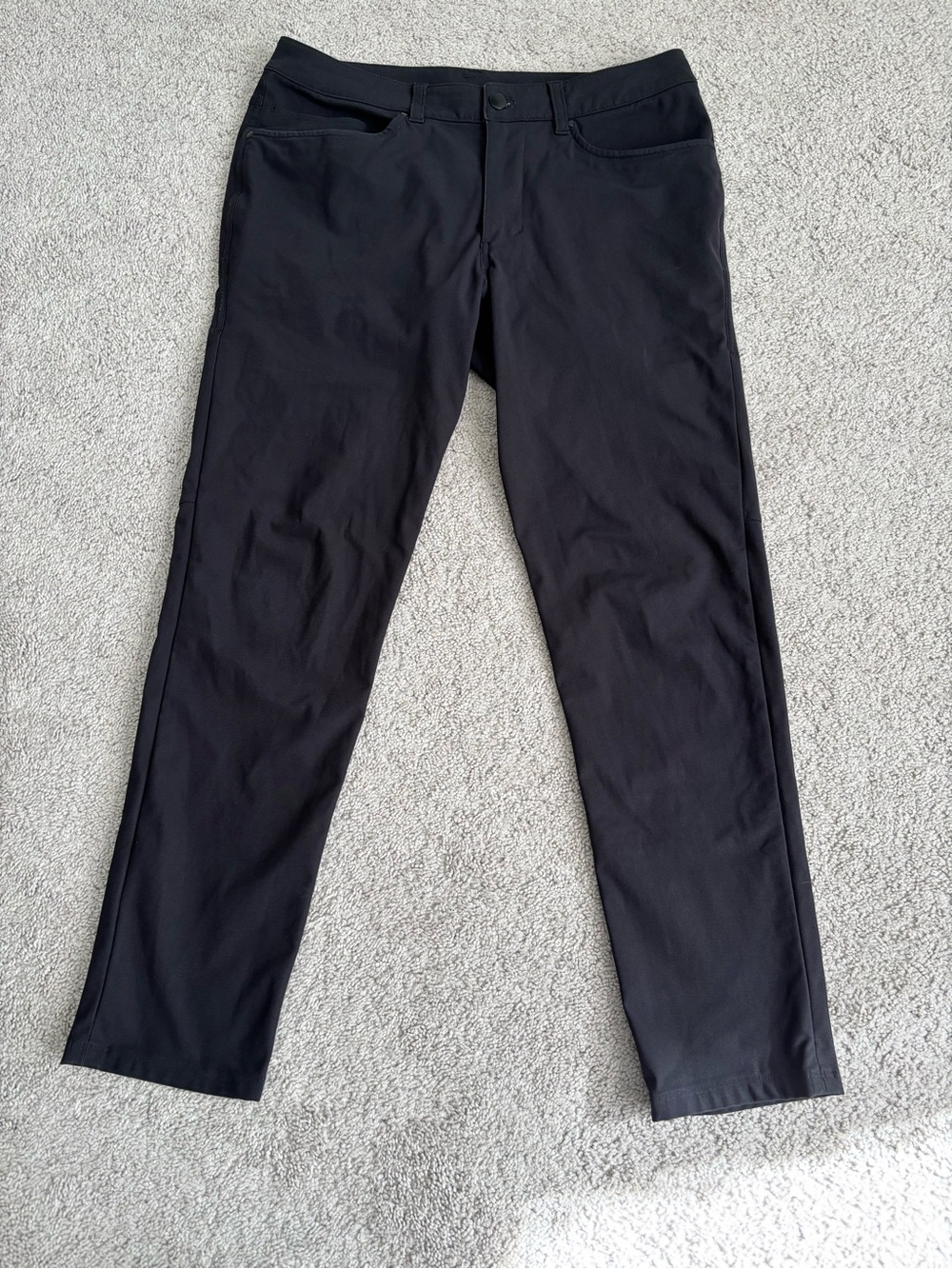 lululemon athletica Men's Black ABC Pants, Size 31, 28 inseem
